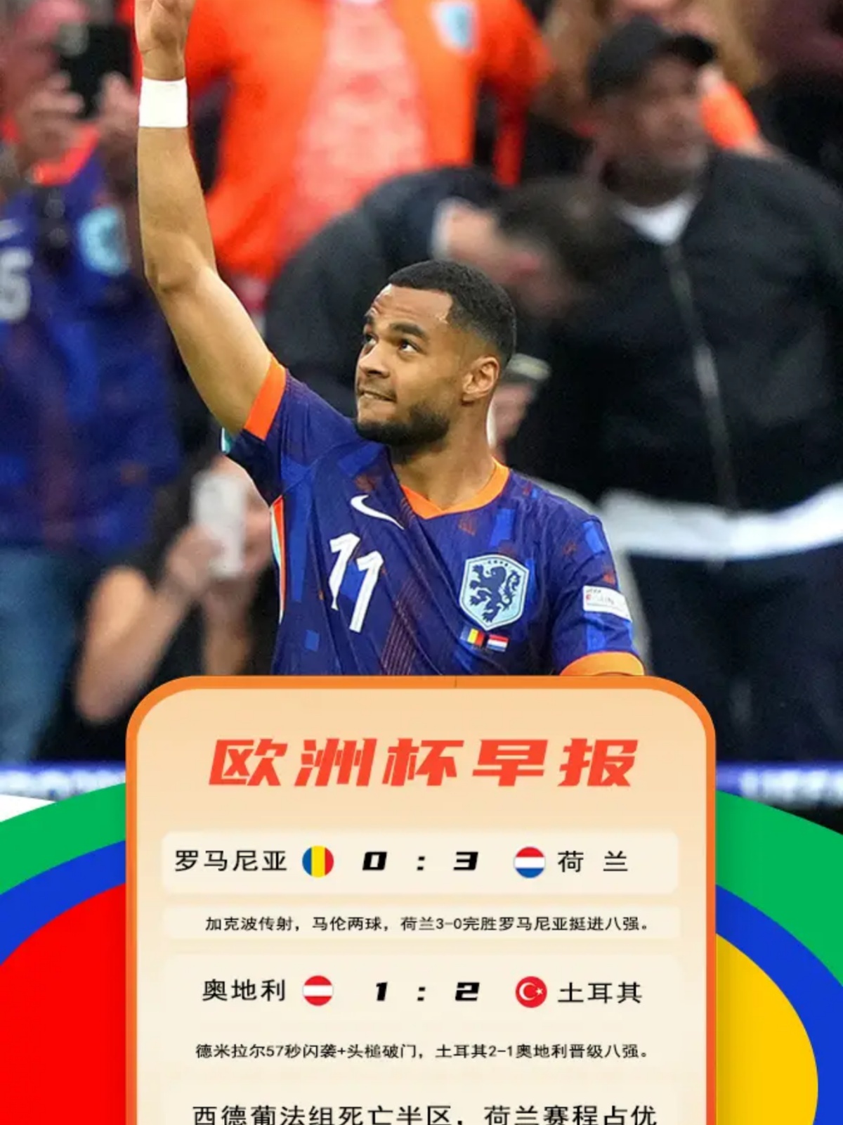 波黑前锋荷兰进攻欧国大赛，表现出色